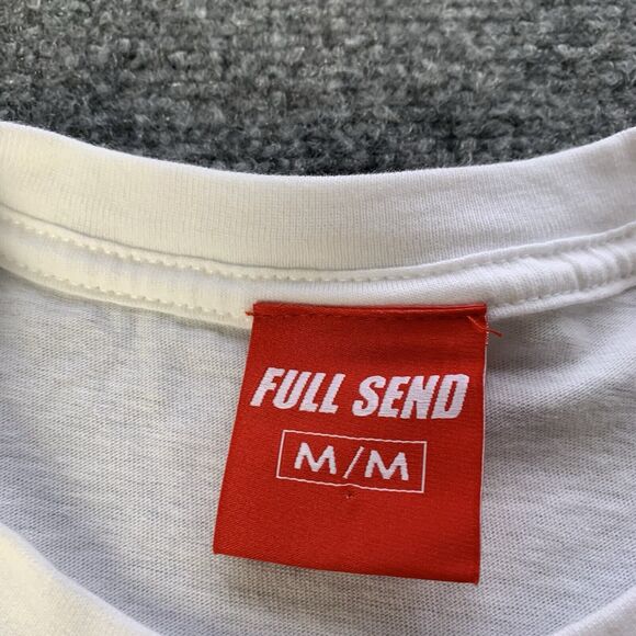 Full Send T-shirt Mens Medium Bail Bonds Steve Will Do It White Tee Nelk Boys - Picture 5 of 11